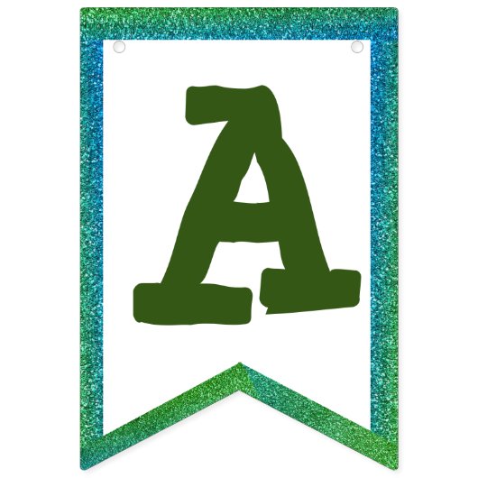 Witte bloem bunting banner (Derde vlag)