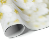 Witte bloem cadeaupapier (Rol Hoek)