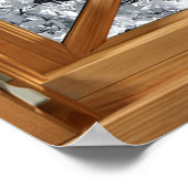 Witte bloem (Cherry Blossom) Faux, Fake, Window Poster (Hoek)