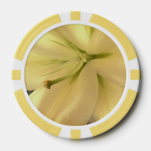 Witte Bloem Clay Poker Chips