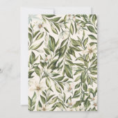 Witte bloem- en bladbloesem doop  (Achterkant)