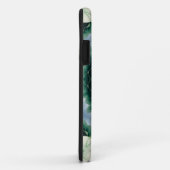 Witte Bloem en Hemelsblauwe Mandala Case-Mate iPhone Case (Achterkant/rechts)