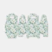 Witte bloem feest behandeldoos bedankdoosjes (Uitgevouwen)