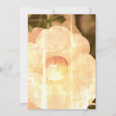 Witte Bloem Foto Bruiloft Uitnodiging Kaart (Achterkant)