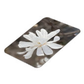 Witte bloem foto magneet (Linkerzijde)