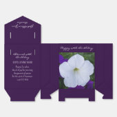 Witte Bloem Foto Schoonheid voor Assen Bijbelvers Bedankdoosjes (Ongevouwen)