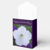 Witte Bloem Foto Schoonheid voor Assen Bijbelvers Bedankdoosjes (Geopend)