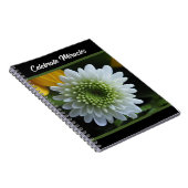 Witte Bloem Foto Spiraal Notebook Notitieboek (Rechterzijde)