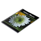 Witte Bloem Foto Spiraal Notebook Notitieboek (Linkerzijde)