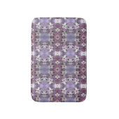 Witte bloem geaccentueerd in rood badmat (Voorkant Verticaal)