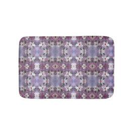 Witte bloem geaccentueerd in rood badmat