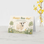 Witte Bloem Gelukkig Jubileum Kaart (Gele Bloem)