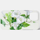 Witte bloem, gevlekt Case-Mate iPhone case (Achterkant (horizontaal))