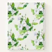 Witte bloem, gevlekt notitieboek (Achterkant)
