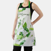 Witte bloem, gevlekt schort (Insitu)