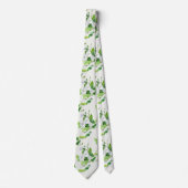 Witte bloem, gevlekt stropdas (Voorkant)