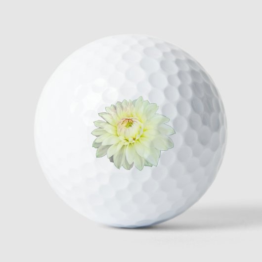 Witte bloem golfballen (Voorkant)