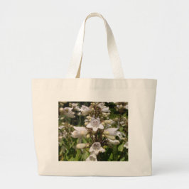 Witte Bloem Grote Tote Bag