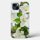 Witte Bloem iPhone Case (Achterkant)