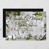 Witte bloem kaart (Voorkant / Achterkant)