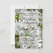 Witte bloem kaart (Voorkant)