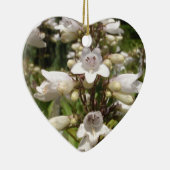 Witte Bloem Keramisch Ornament (Rechts)