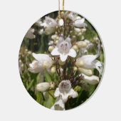Witte Bloem Keramisch Ornament (Links)