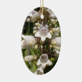 Witte Bloem Keramisch Ornament (Rechts)