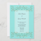 Witte Bloem Klimmende Wingerdhart op Blauwe Achter (Voorkant)