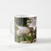 Witte Bloem Koffiemok (Voorkant links)