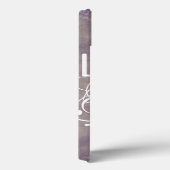 Witte Bloem Land Kant Monogram IPAD Case (Achterkant / Rechts)