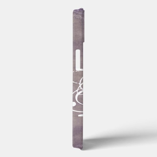 Witte Bloem Land Kant Monogram IPAD Case (Achterkant / Rechts)