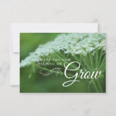 Witte Bloem Leraar Waardering Vlak Bedankkaart (Voorkant)