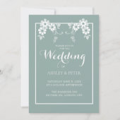 Witte Bloem met de Uitnodiging van het Grenshuweli (Voorkant)