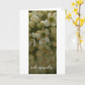 Witte Bloem: met sympathie Kaart (Gele Bloem)