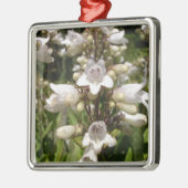 Witte Bloem Metalen Ornament (Links)