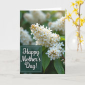 Witte Bloem Moederdagkaart Kaart (Gele Bloem)