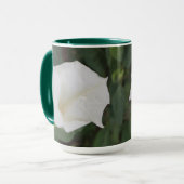 Witte Bloem Mok (Voorkant links)