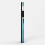 Witte Bloem op Blauwe Hemel Monogram IPHONE 5 Hoes (Achterkant/rechts)