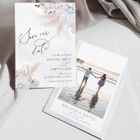 Witte bloem Orchidee & Stof Blauw Koraal Strand