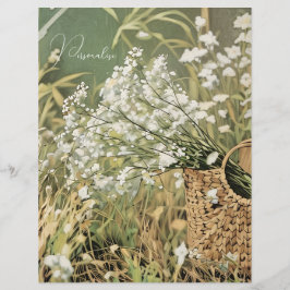 Witte Bloem Patroon Bloemen ScrapbookPaper