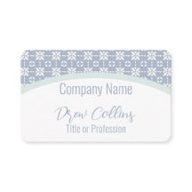 Witte bloem patroon op blauwe betegelde boog