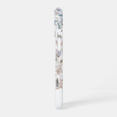 Witte bloem persoonlijke  iPhone 16 hoesje (Linkerkant)