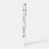 Witte bloem persoonlijke  iPhone 16 hoesje (Rechterkant)