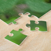 Witte bloem puzzel legpuzzel (Zijkant)