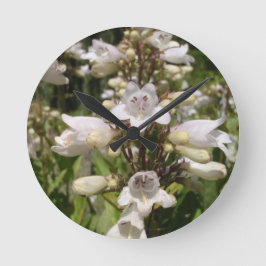 Witte Bloem Ronde Klok
