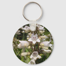 Witte Bloem Sleutelhanger