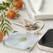 Witte bloem sleutelhanger (Voorkant Rechts)