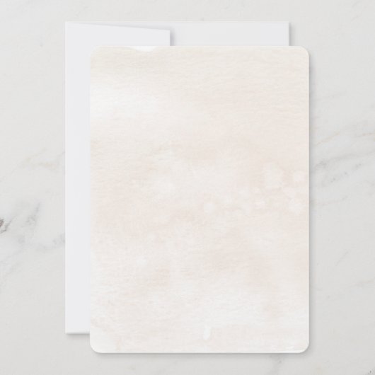 Witte Bloem Spaanse bruiloft uitnodiging (Achterkant)