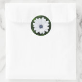 Witte Bloem stickers (Tas)